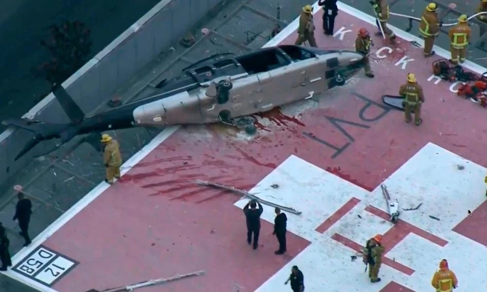 Λος Άντζελες: Ελικόπτερο έπεσε σε ταράτσα νοσοκομείου